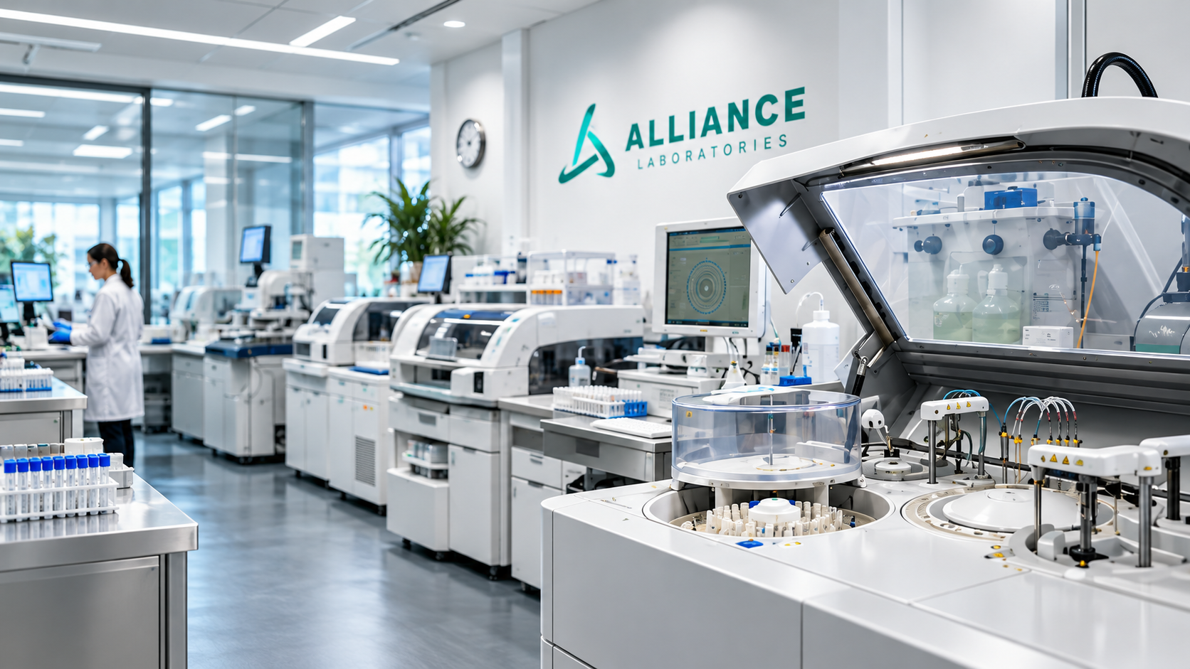 Alliance Laboratories selected interior brochure spreads