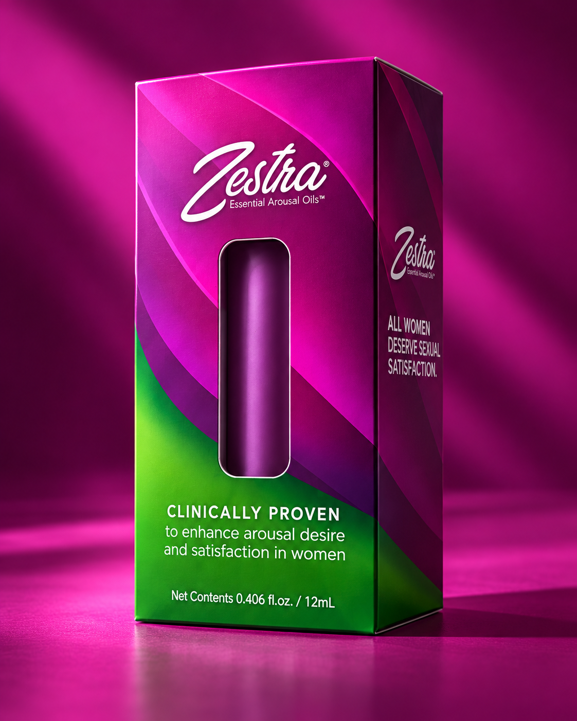 Zestra Essential Arousal Oil packaging — Innovus Pharmaceuticals